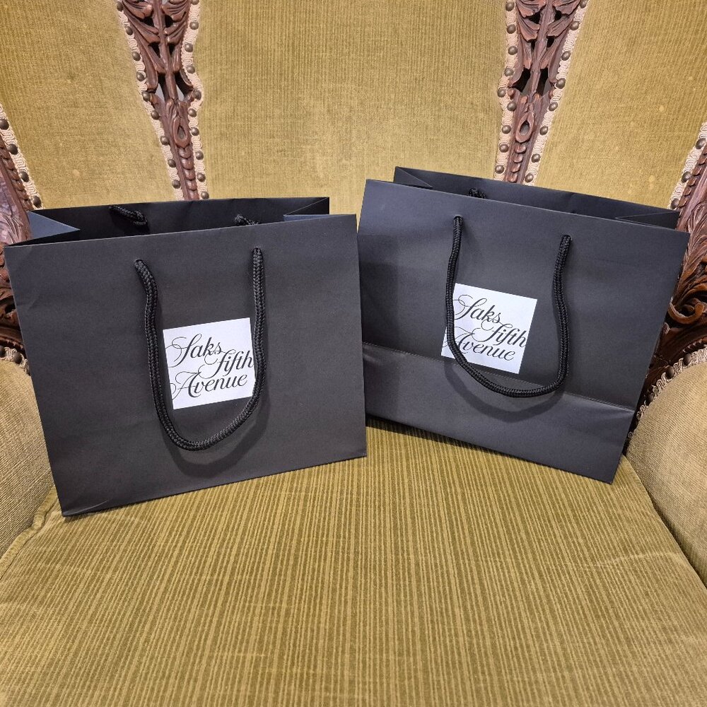 NEW  2 small  Saks Fifth Avenue bags